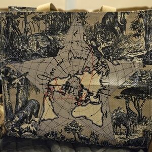 paper straw tote | dior beauty